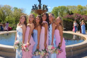 Amazon long blue dress prom thumbnail 3