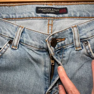 Y2K American Eagle Light Wash Bootcut Jeans Womens 4 Mid Rise Denim boho western thumbnail 5