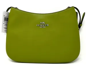 Coach Penelope Shoulder Bag Yellow Green Leather CO952 thumbnail 1