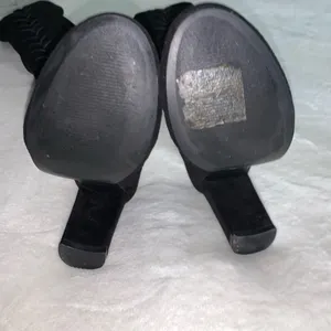 Rampage Womens Knee Hi Boots Black Over Knee Adjustable Strap size 9 thumbnail 4