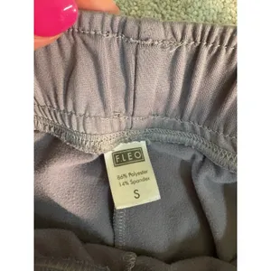 Fleo Women's Marled Moto Jogger Cuffed Relaxed Lounge‎ Pants Sz S Elastic Waist thumbnail 2