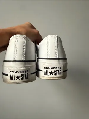 Converse Chuck Taylor All Star Lift Platform Leather Women Low Top Shoe White 6 thumbnail 7