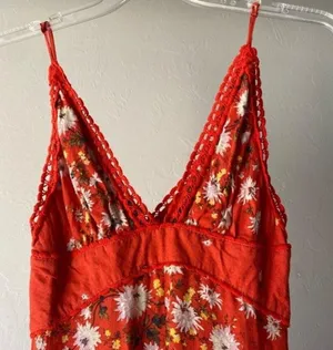 Free People spaghetti strap floral maxi dress thumbnail 4