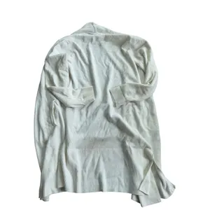 Barefoot Dreams CozyChic Ultra Lite‎ Long Cardigan White Duster Size M thumbnail 2