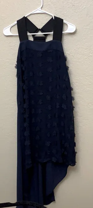 Long floral dress NWOT, dark blue thumbnail 1