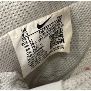 Nike Court Vision Alta Platform Sneakers Triple White Leather Women's Size 9.5 thumbnail 6