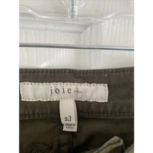 Joie Studded Cargo Skinny Pants Womens Size 23 Olive Green Edgy Moto Utility thumbnail 5