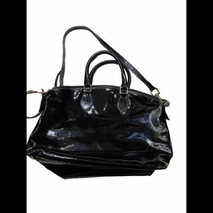 Dooney & Bourke satchel black patent leather Glossy Double Handles‎ thumbnail 2