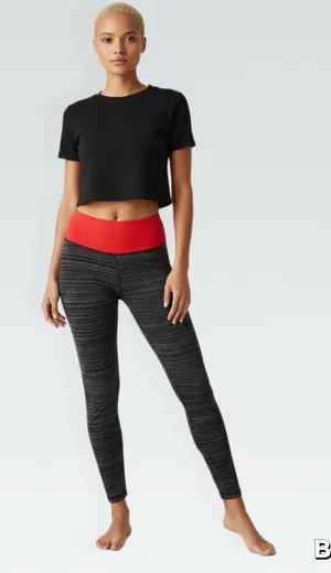 5 for $20 MIX N MATCH High-RiseLeggings with Red Waistband thumbnail 1