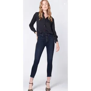 Veronica Beard Debbie Skinny Mustard Stripe Jeans Sz. 24 thumbnail 2