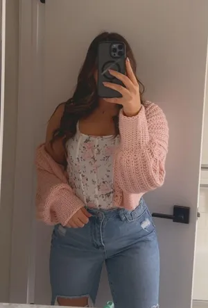 SHEIN pink sweater thumbnail 3