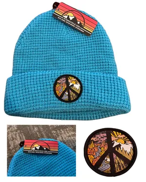 AtomicChild Peace Sign Beanie Blue thumbnail 2