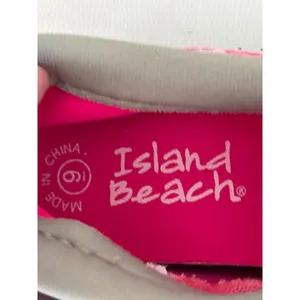 Island Beach Womens Pink Mesh Aqua Socks Water Shoes Size 9 Toggle Heel Traction thumbnail 4