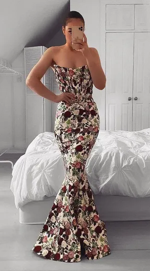 House Of CB Vintage Floral Malika Maxi Dress thumbnail 1