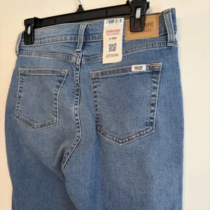 NWT Signature Levi Strauss Heritage Mid Rise Boyfriend Jeans Blue Distress 2 W26 thumbnail 3