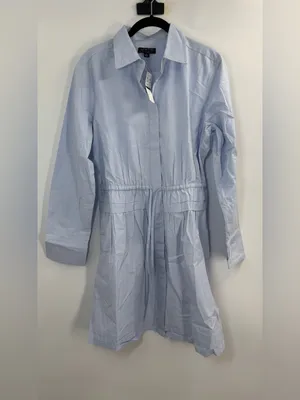 J.Crew Tall Elena mini shirt-dress in cotton poplin thumbnail 5