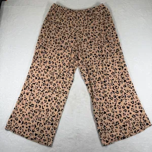 Victoria's Secret Heavenly by Womens Leopard Heart Print Pajama Top Tan Large‎ thumbnail 12