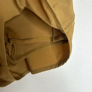Offline by Aerie Women's Size S Real Me Smocked Running Tan Shorts‎ gym exercise thumbnail 4