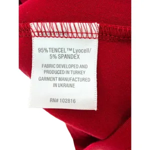 Garnet Hill Womens‎ Burgundy Tencel Lyocell Tie Waist Pocket Dress Red Size M thumbnail 5