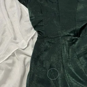 Lulus Let Me Entertain You Dark Green Satin Wide-Leg Jumpsuit thumbnail 9