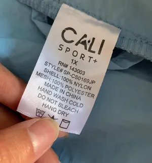 Cali sport + jacket windbreaker rain jacket Blue Size 1X thumbnail 6