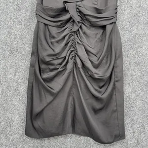 Miss Sixty M60 Black Ruched Dress Flutter Sleeve Mini Zip Up Cocktail Chic - M thumbnail 5
