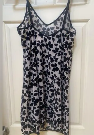 Victoria's Secret Floral Velvet Flowers on Nude Mesh Size L thumbnail 5