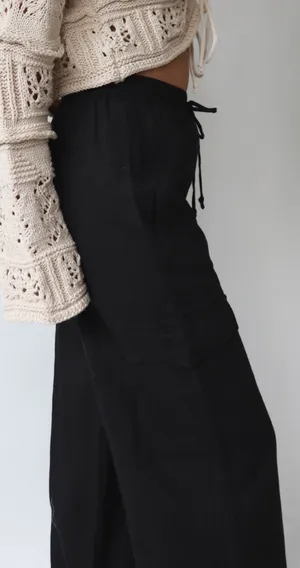 Grey Bandit Catalina Pants Black thumbnail 2