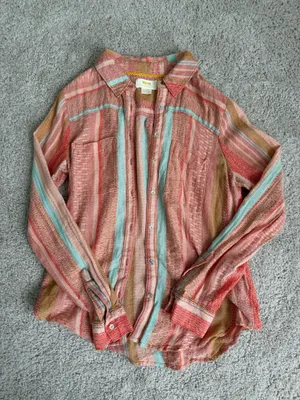 Maeve Anthropologie Calipatria Stripe Button Down thumbnail 1