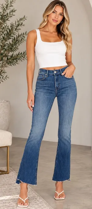 NEW MOTHER “The Runaway Step Fray” Jeans – A Night in Havana, Size 28 thumbnail 1