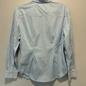 NWT Madewell Darted Long-Sleeve Button-Up Shirt Stripe‎ Cotton Regular Fit NP043 thumbnail 4