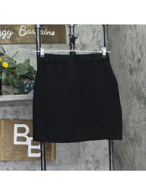 NWT A New Day Womens Tailored Mini A-Line Skirt 94457767 Black S thumbnail 3