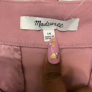 Madewell The Fairbanks Straight Leg Pant Woodrose Pink Size 16 thumbnail 5