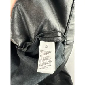 Women’s Making the Cut Size 2X Black Leather Military Jacket thumbnail 5