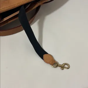 Dooney & Bourke Cabriolet Bucket Shoulder Bag Black w/ Brown Leather Trim thumbnail 12