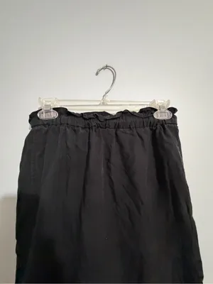 SAMSOE Black Maxi Skirt with Elastic Waistband thumbnail 3