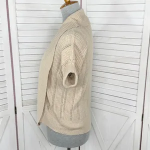Dress Barn Vintage Open Front Cardigan Topper‎ Sweater Tan Small thumbnail 2