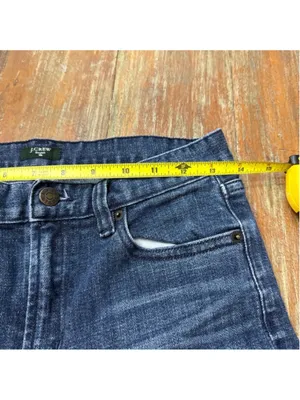 J Crew Blue Denim Straight Leg Jeans Size 27 Short thumbnail 6