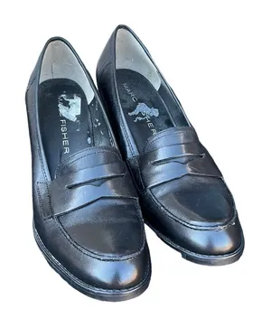Marc Fisher leather heeled loafers thumbnail 1