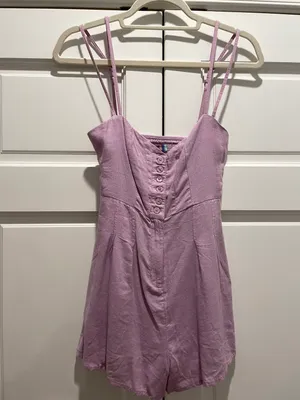Urban Outfitters purple romper thumbnail 1