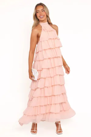 Petal & Pup pink maxi ruffle dress thumbnail 3
