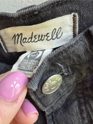 Madewell The Perfect Vintage Jean Faded Black Size 27 High Rise Ankle Length thumbnail 5