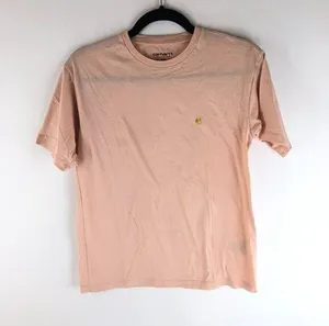 Carhartt Womens Pink Cotton Short Sleeve Crewneck Chasy Casual T-Shirt Size XS thumbnail 1