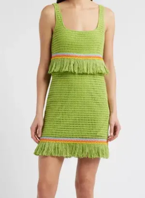 SAYLOR Talulla Fringe Trim Minidress thumbnail 1