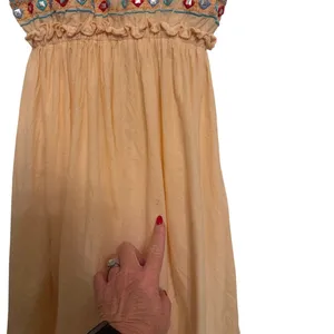 Anthropologie Raga Cotton Embellished Mini Dress - Size L thumbnail 12