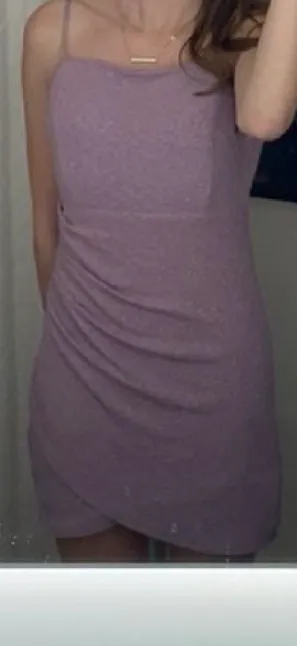 Purple hoco dress Size M thumbnail 3