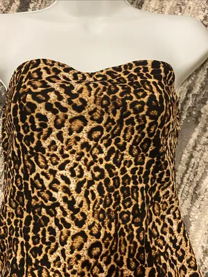 SheIn Animal Print sleeveless dress size small thumbnail 2