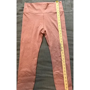 Vuori Performance Leggings Womens XL Terracotta Pink High Rise 7/8 Zip Pocket thumbnail 14