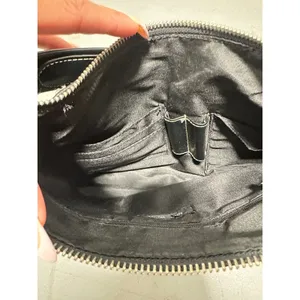 Nine West Accessories Black Faux Leather Shoulder Bag White Stitching Hobo Purse thumbnail 5