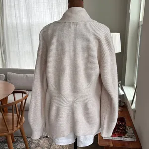 A New Day Target Cream Ribbed Knit Cardigan Long Sleeve Pockets Cotton Small thumbnail 9